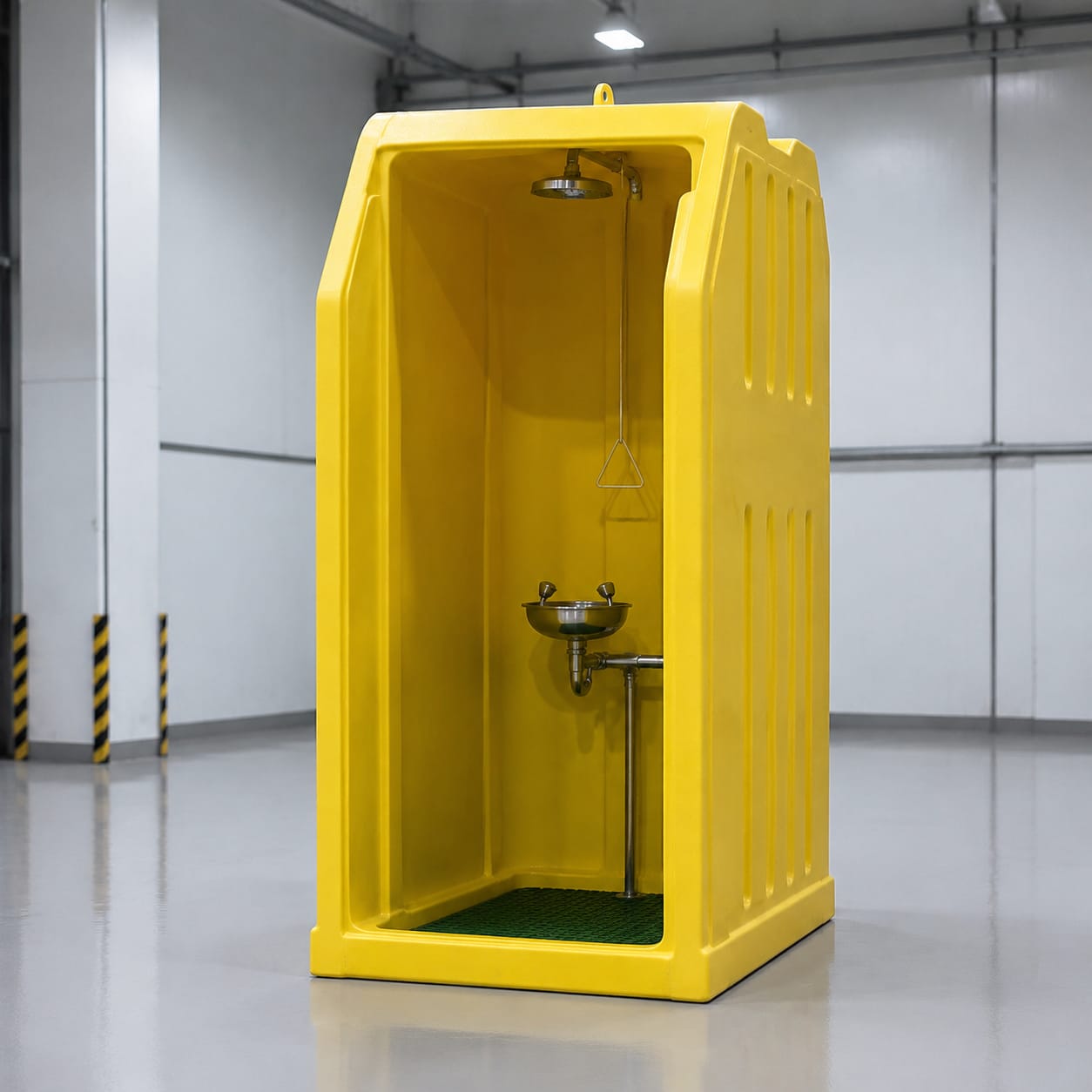 حاوية دش طوارئ من FRP